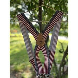 Husky American Flag Suspenders